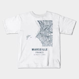 marseille simple map Kids T-Shirt